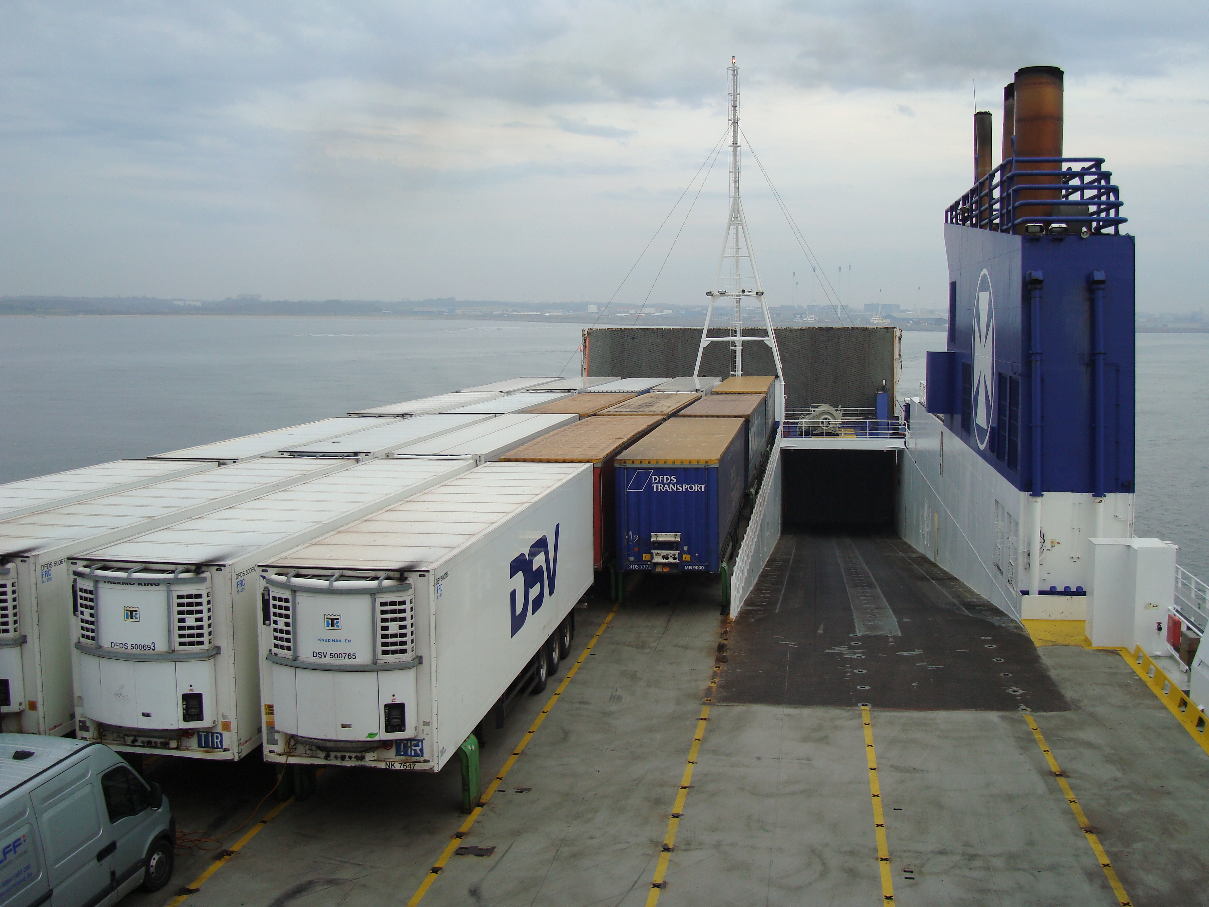 onboard freight ferry between Esbjerg Denmark and Immingham England